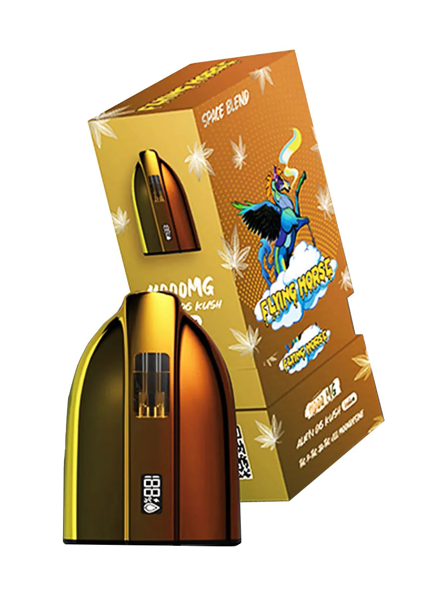 FLYING HORSE SPACE BLEND THCP/JA/8 11000MG DISAPOSABLE - ALIEN OG KUSH