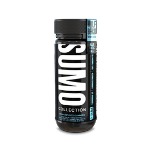 HALF BAK'D SUMO GUMMIES THCA/P/D9 2CT GUMMIES 30CT/BOX - BLUEMATIC RAZZ