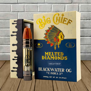 BIG CHIEF MELTED DIAMONDS CARTRIDGE STARTER KIT -BLACK WATER OG
