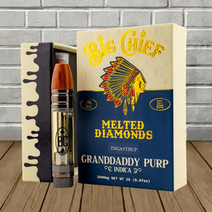 BIG CHIEF MELTED DIAMONDS CARTRIDGE STARTER KIT -GRAND DADDY PURPLE