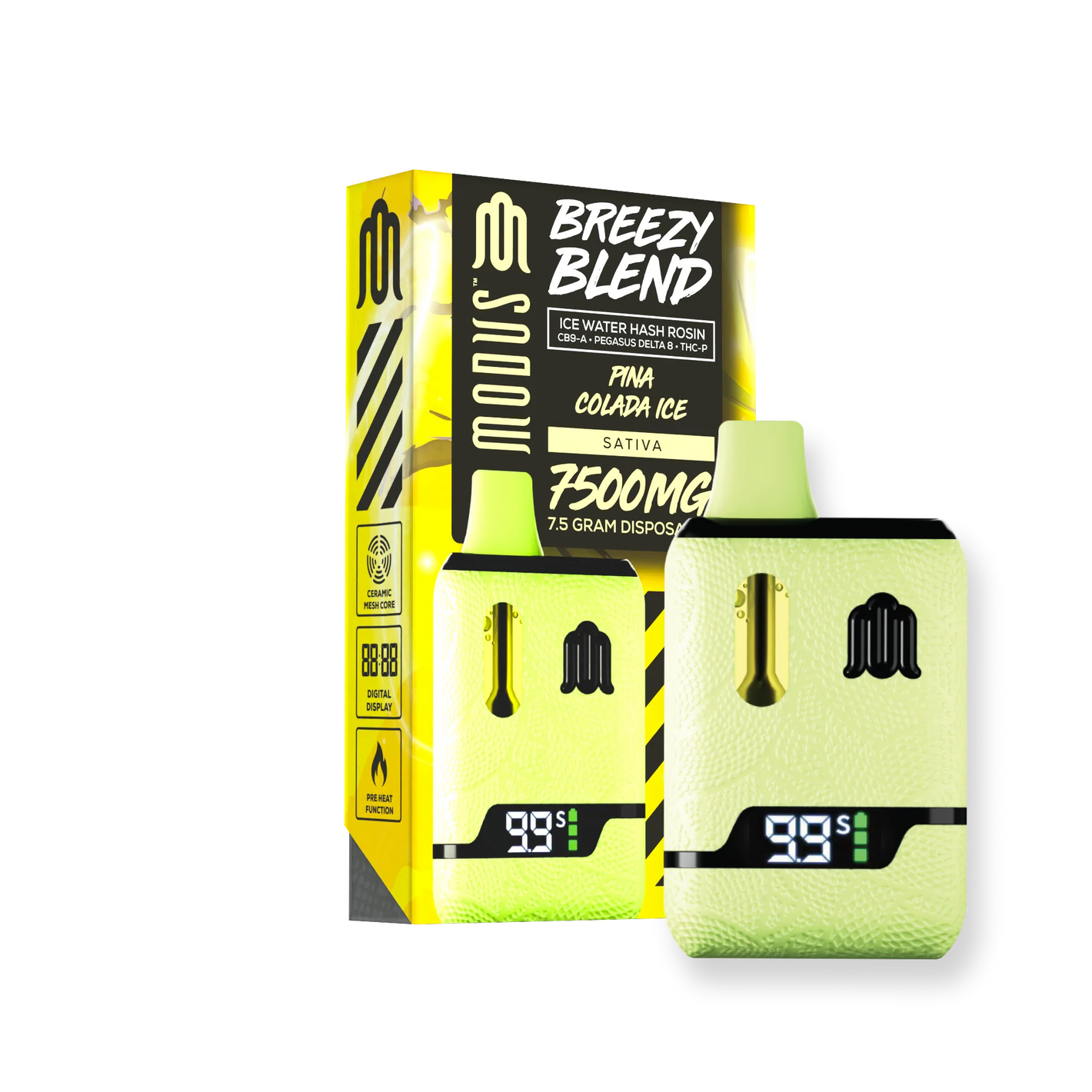MODUS BREEZY BLEND CB9-A D8/THC-P 3GM CARTRIGES-PINA COLADA ICE