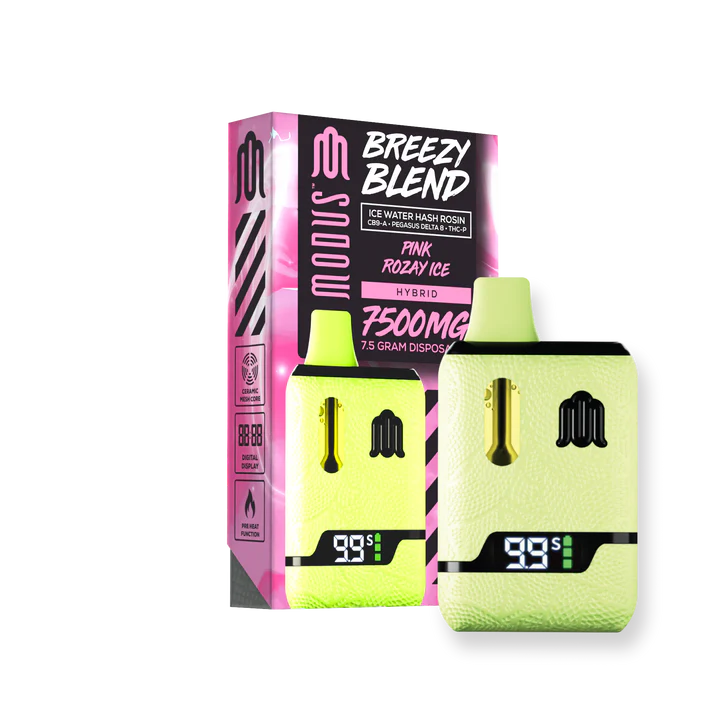 MODUS BREEZY BLEND CB9-A D8/THC-P 3GM CARTRIGES-PINK ROZAY ICE