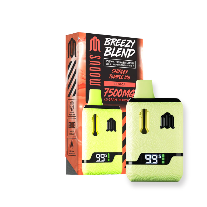 MODUS BREEZY BLEND CB9-A D8/THC-P 3GM CARTRIGES-SHIRLEY TEMPLE ICE