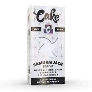 CAKE DELTA 8 LIVE RESIN CARTRIDGE 1GM - SAMURAI JACK