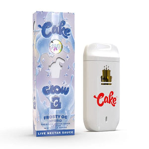 CAKE GLOW THC-A LIVE NECTAR SAUCE 3GM DISPOSABLE - FROSTY OG