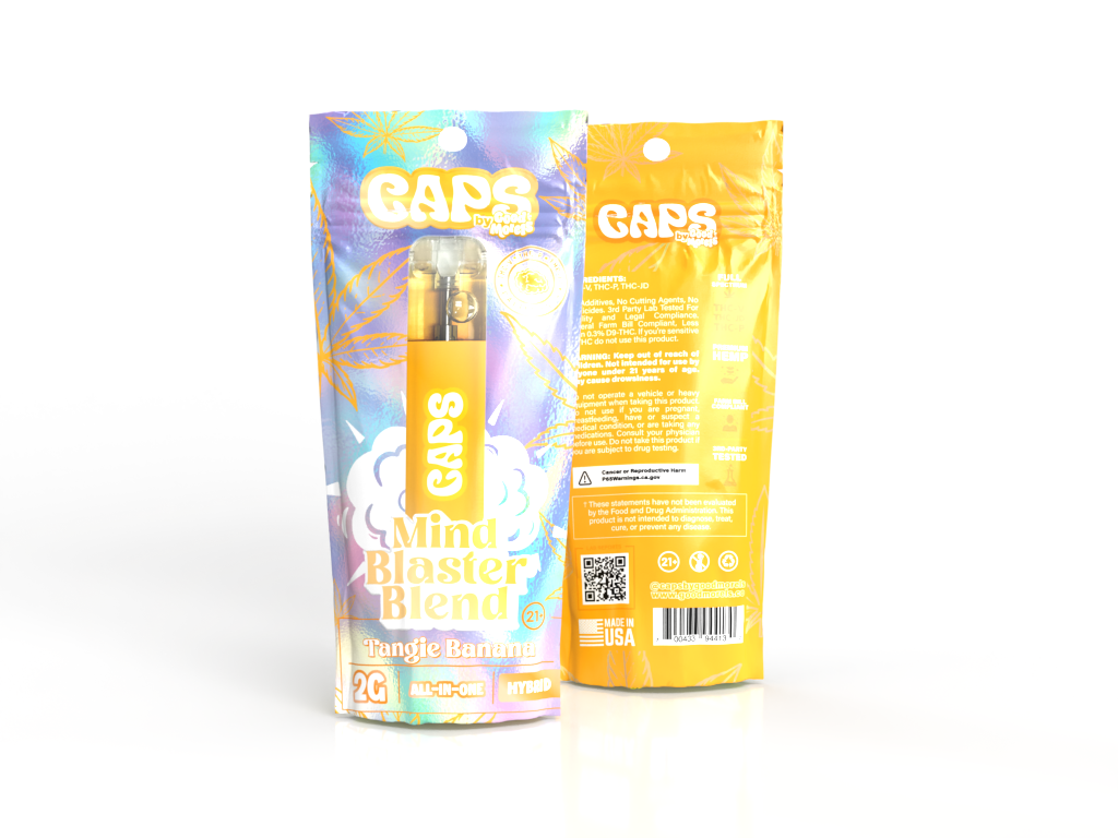 CAPS MIND BLASTER BLEND ALL IN ONE 2GM DISPOSABLE - TANGIE BANANA