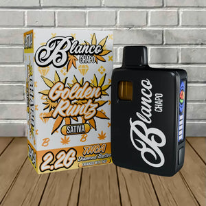 CHAPO BLANCO THC-A DIAMOND BATTER 2.2GM DISPOSABLE - GOLDEN RUNTZ