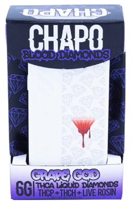 CHAPO BLOOD DIAMONDS THCA LIQUID DIAMOND DISPOSABLE 6GM- GRAPE GOD
