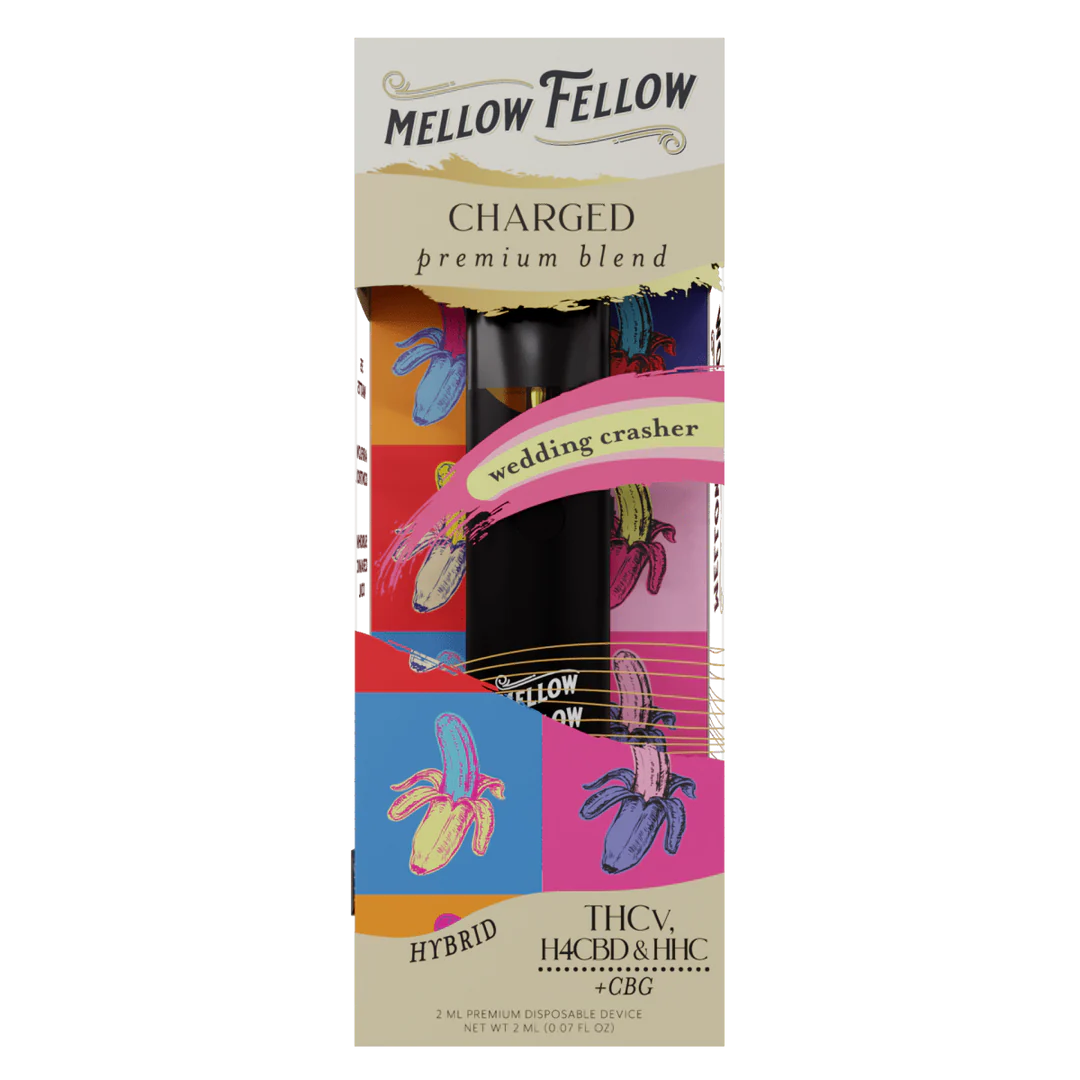 MELLOW FELLOW CHARGED BLEND THCV/HHC 2ML CARTRIDGE -WEDDING CRASHER