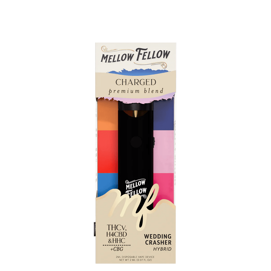 MELLOW FELLOW CHARGED BLEND HHC/D8/D10 2ML DISPOSABLE - WEDDING CRASHER
