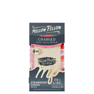MELLOW FELLOW CHARGED THCV/H4CBD&HHC 4ML DISPOSABLE - STRAWBERRY COUGH