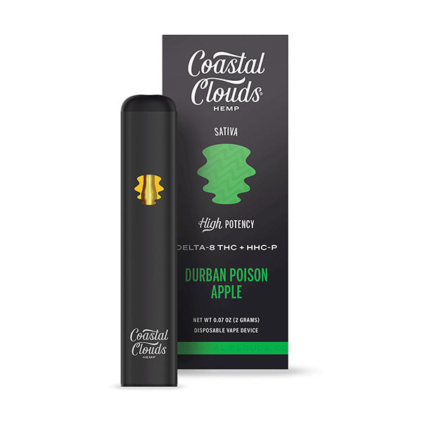 COASTAL CLOUDS D8/HHCP 2GM DISPOSABLE - DURBAN POISON