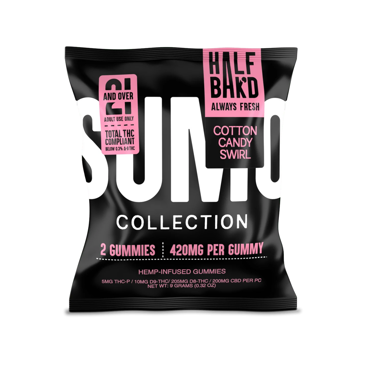 HALF BAK'D SUMO GUMMIES COTTON CANDY SWIRL