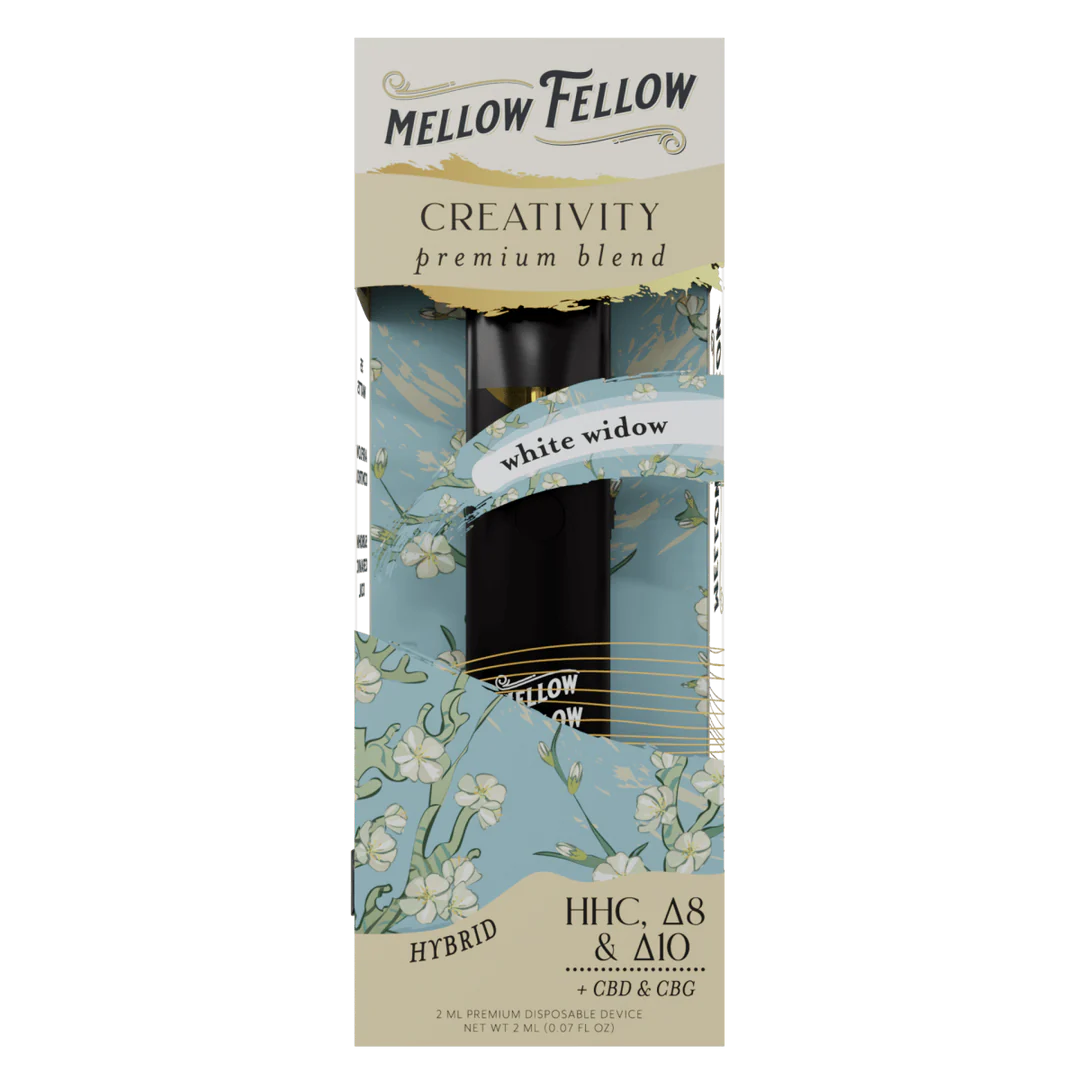 MELLOW FELLOW CREATIVITY BLEND HHC/D8/D11 2ML DISPOSABLE - WHITE WIDOW