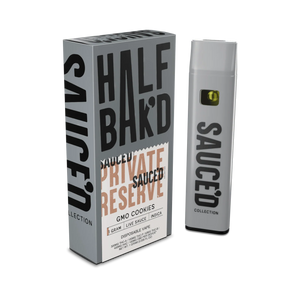 HALF BAK'D SAUCED PRIVATE RESERVE THCA/THCP/THCB 1GM DISPOSABLE - GMO COOKIES