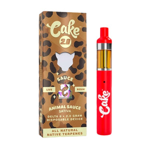 CAKE DELTA 8 LR 2.0GRAM DISPOSABLE - ANIMAL SAUCE