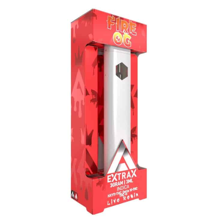 EXTRAX DELTA 11-DELTA10-THC-H LIVE RESIN DISPOSABLE 3GRAM - FIRE OG