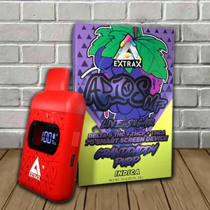 EXTRAX ADIOS MF LIVE SUGAR D9+THC+THCP+THCA 7G DISPOSABLE 6PK/BK- GRANDDADDY PURP