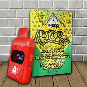 EXTRAX ADIOS MF LIVE SUGAR D9+THC+THCP+THCA 7G DISPOSABLE 6PK/BK-PINEAPPLE EXPRESS
