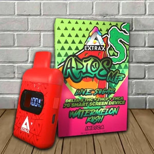 EXTRAX ADIOS MF LIVE SUGAR D9+THC+THCP+THCA 7G DISPOSABLE 6PK/BK-WATERMELON KUSH
