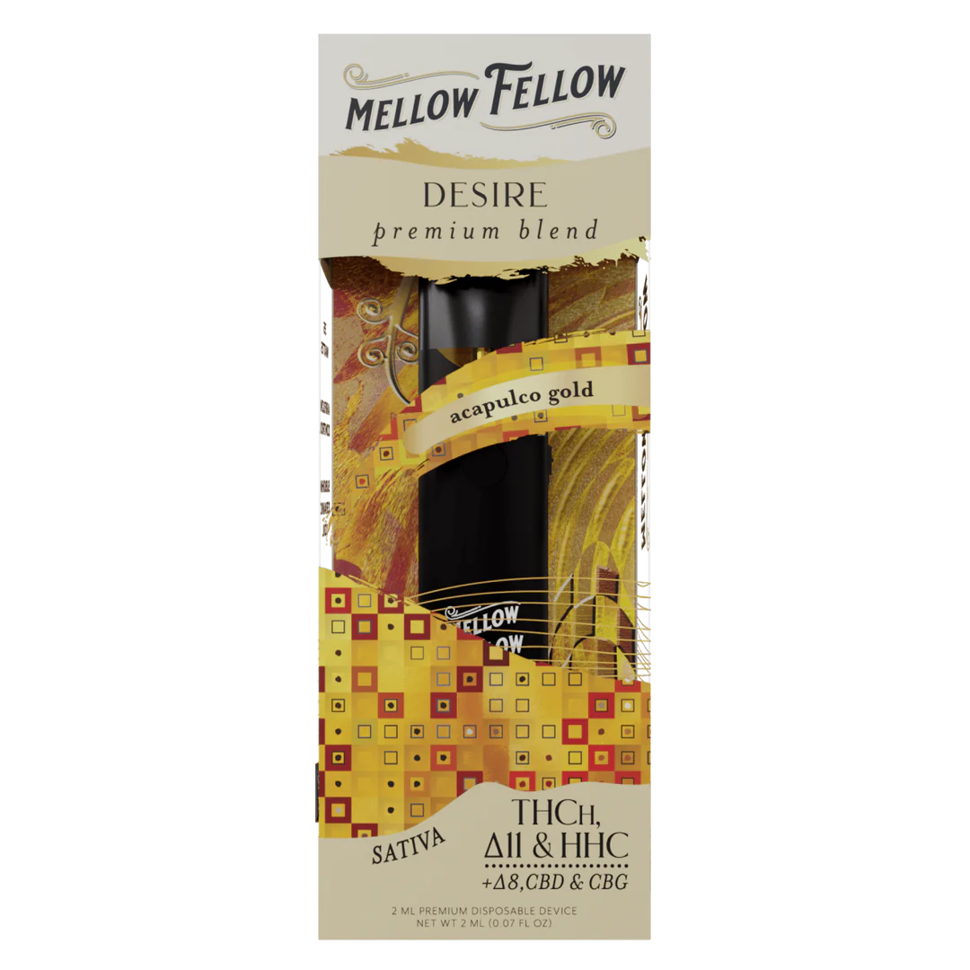 MELLOW FELLOW DESIRE BLEND THCH/D11/HHC2ML DISPOSABLE - ACAPULCO GOLD