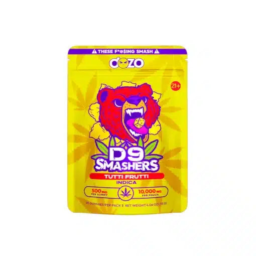 DOZO D9 SMASHERS 500MG/GUMMY 25PK/BOX - TUTTI FRUTTI