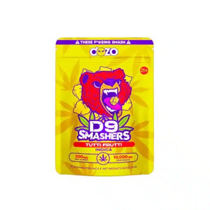 DOZO D9 SMASHERS 500MG/GUMMY 25PK/BOX - TUTTI FRUTTI