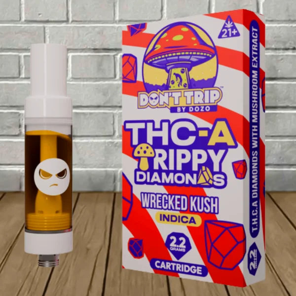 DOZO THC-A TRIPPY DIAMONDS 2.2GM CARTRIDGE - WRECKED KUSH