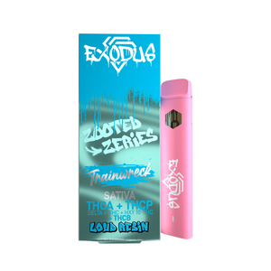 EXODUS ZOOTED ZERIES THCA+THCP+THCB LOUD RESIN 2.2G 6CT/BX DISPOSABLE - TRAINWRECK