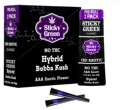 STICKY GREEN CBD EXOTIC 2CT PRE ROLL