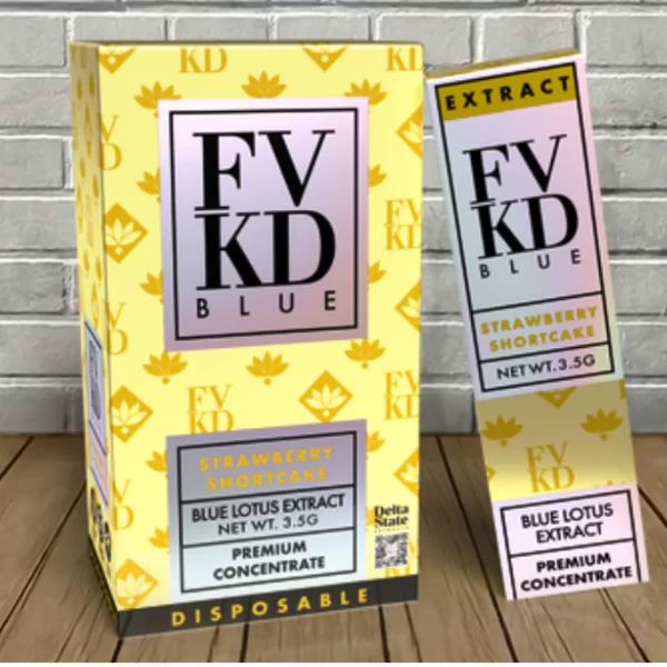 FVKD BLUE LOTUS EXTRACT 3.5GM DISPOSABLE- STRAWBERRY SHORTCAKE