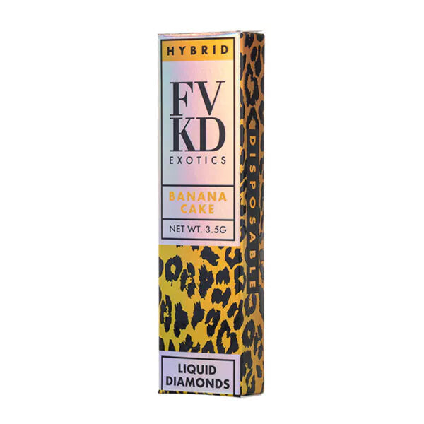 FVKD EXOTICS LIQUID DIAMONDS 3.5GM DISPOSABLE - BANANA CAKE