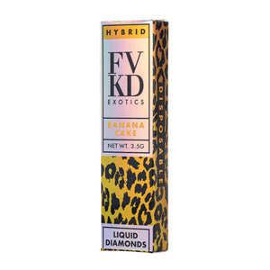 FVKD EXOTICS LIQUID DIAMONDS 3.5GM DISPOSABLE - BANANA CAKE