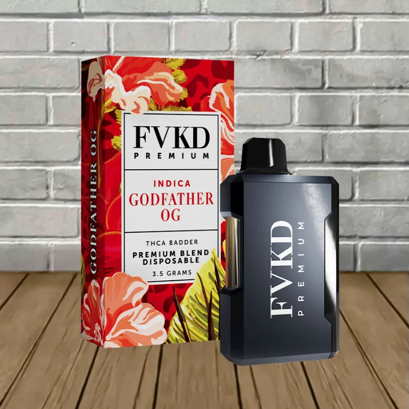 FVKD PREMIUM BLEND THCA BADDER 3.5GM DISPOSABLE - GODFATHER OG