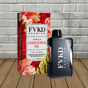 FVKD PREMIUM BLEND THCA BADDER 3.5GM DISPOSABLE - GODFATHER OG