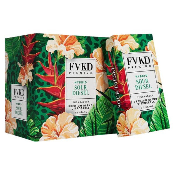 FVKD PREMIUM BLEND THCA BADDER 3.5GM DISPOSABLE - SOUR DIESEL