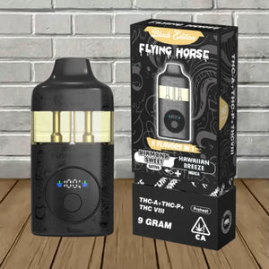 FLYING HORSE THC-A/P/VIII 3 FLAVORS IN 1 9GM DISPOSABLE - DIAMOND SWEET/HAWAIIAN BREEZE