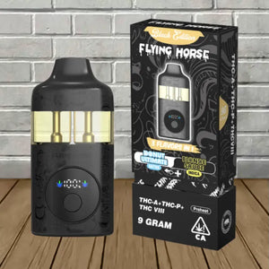 FLYING HORSE THC-A/P/VIII 3 FLAVORS IN 1 9GM DISPOSABLE - DONUT ULTIMATE/BLONDE SAUCE