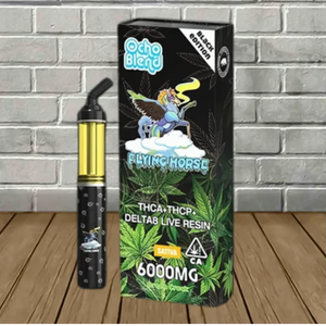 FLYING HORSE BLACK EDITION THCA/P/D11 6GM DISPOSABLE - GREEN CRACK