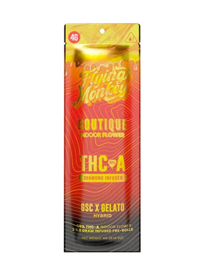 FLYING MONKEY BOUTIQUE THC-A 4GM 2PK PRE ROLL 10CT/BX HYBRID GSC X GELATO