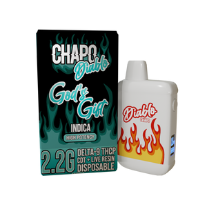 CHAPO DIABLO HIGH POTENCY DISPOSABLE D-9 THCP 2.2GM- GOD'S GIFT