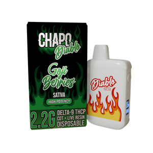 CHAPO DIABLO HIGH POTENCY DISPOSABLE D-9 THCP 2.2GM- GOJI BERRIES