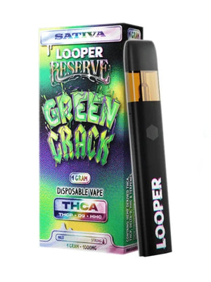 LOOPER RESERVE THCA/P/HHC/D9 1GM DISPOSABLE - GREEN CRACK