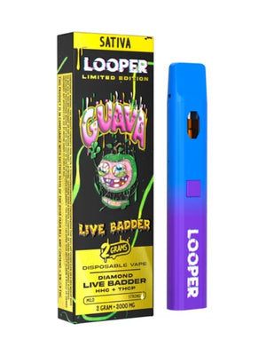 LOOPER DIAMOND LR BADDER HHC/THCP 2GM CARTRIDGE - GUAVA