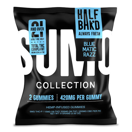 HALF BAK'D SUMO GUMMIES BLUE MATIC RAZZ