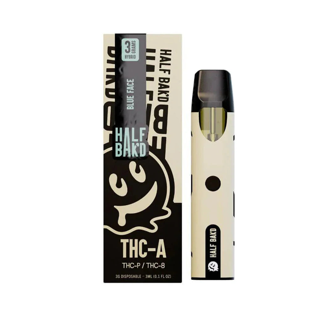 HALF BAK'D THCA/THCP/THCB 3GM DISPOSABLE - BLUE FACE