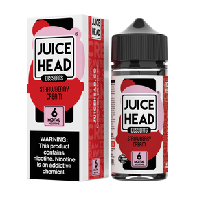 JUICE HEAD E-LIQUID 100ML DESSERTAS STRAWBERRY CREAM - 6MG