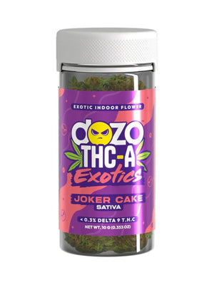 DOZO THC-A EXOTICS FLOWER 10GM - JOKER CAKE