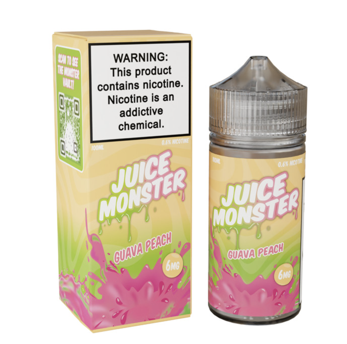 THE JUICE MONSTER E-LIQUID 100ML - GUAVA PEACH