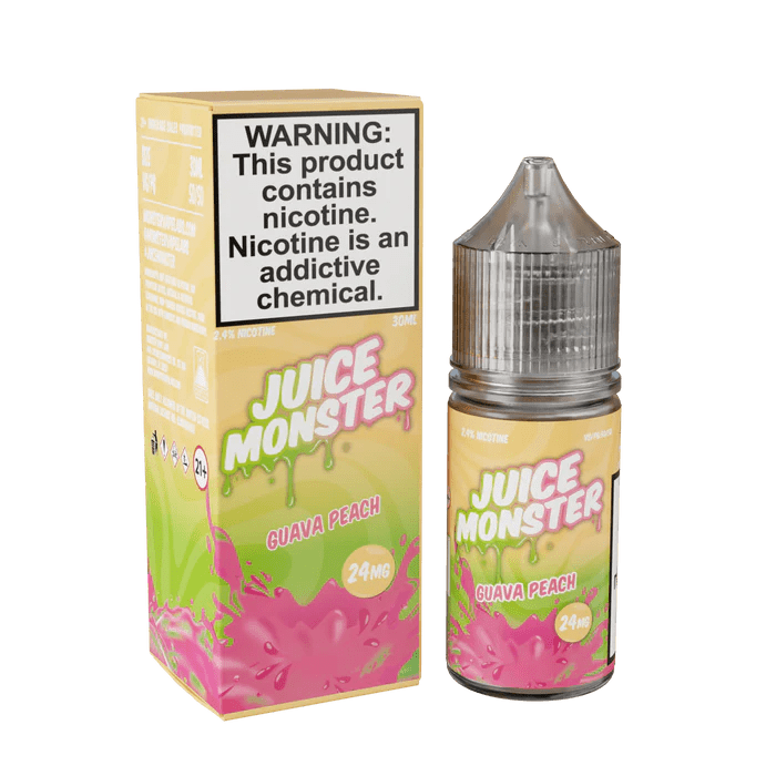 THE JUICE MONSTER NIC SALT E-LIQUID TFN 30ML - GUAVA PEACH